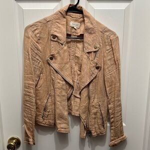 Lou & Grey Linen Motorcycle Jacket
